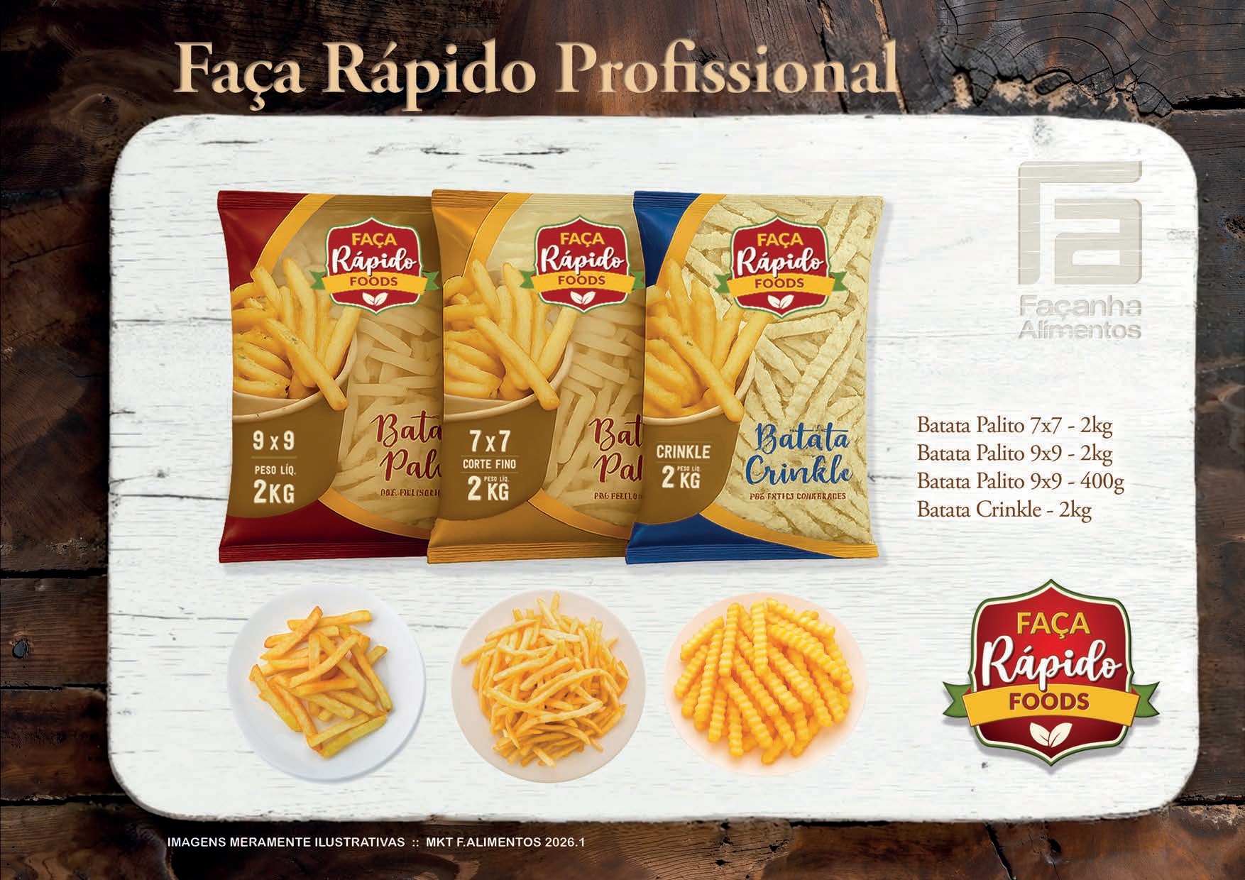 Batatas congeladas