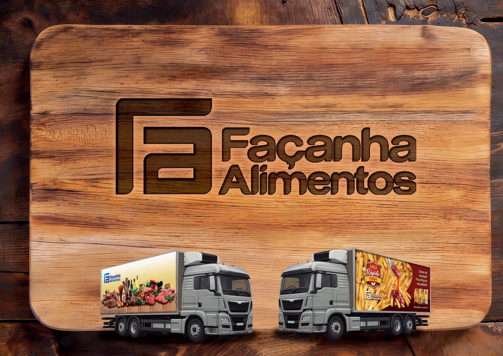 Frota de distribuição Façanha Alimentos